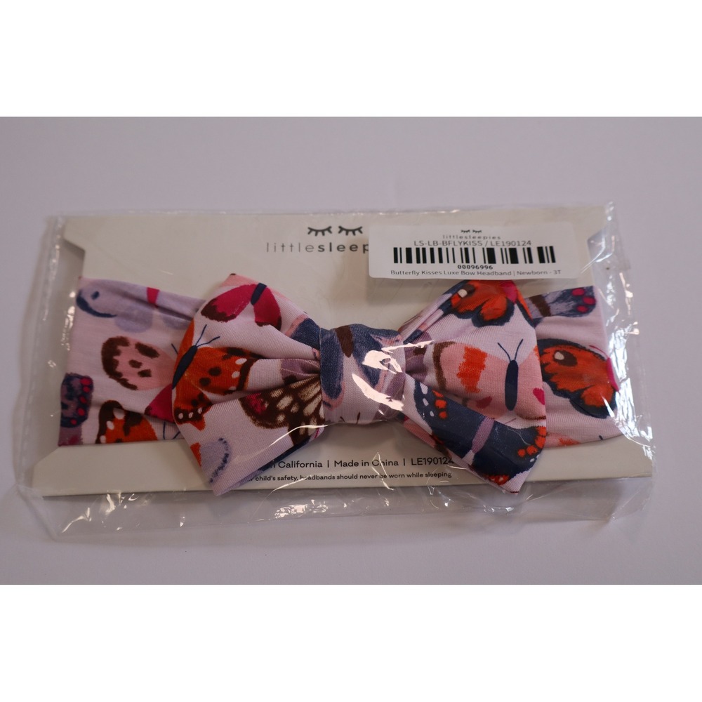 Little Sleepies Butterfly Kisses Luxe Bow Headband Newborn-3T